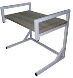 ⁦حامل و رف ميكرويف و فرن حامل صلب لتخزين أدوات الطهي والأطباق و اجهزة المطبخ 50 في 30 سم⁩ - الصورة ⁦2⁩