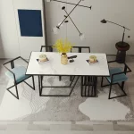 تربيزة سفرة ستيل مودرن مع 6 كرسي msinr3075