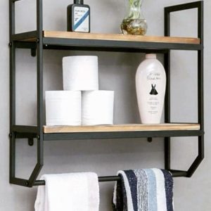 فواطة مطبخ بـ 2 رف وشماعة جدارية - MS105