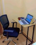 ⁦مكتب دراسة و عمل و لابتوب  معدني مطوي 1 رف 80 في 40 سم ms-dk-017⁩ - الصورة ⁦3⁩