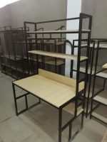 ⁦مكتب دراسة و عمل و لابتوب معدني مع 3 رف 110 سم في 60 سم ms-dk-011⁩ - الصورة ⁦4⁩