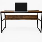 ⁦مكتب دراسة و عمل و لابتوب معدني 1 رف 100 في 60 سم ms-dk-015⁩ - الصورة ⁦2⁩